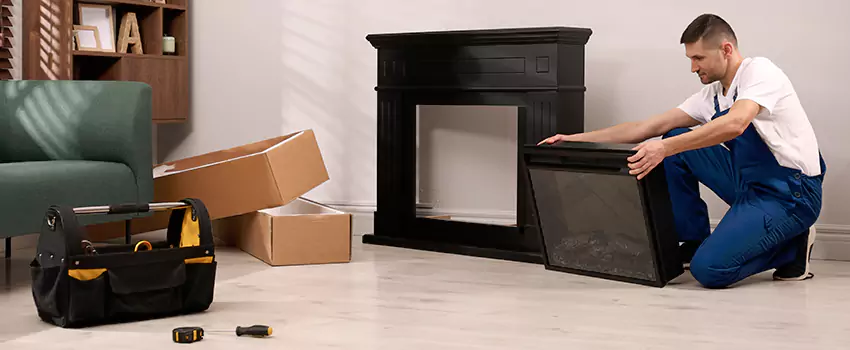 Old Rusted Metal Fireplace Repair And Replacement in Canton, IL