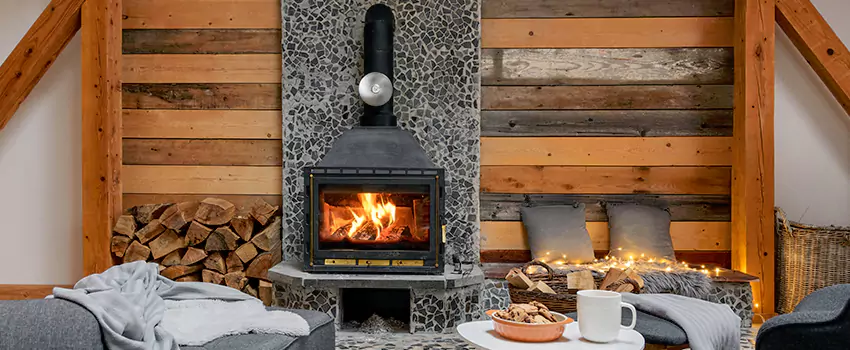 Thelin Hearth Products Direct Vent Gas Stove Fireplace Inspection in Canton, Illinois